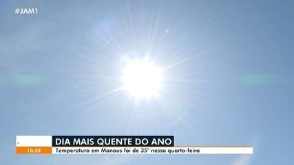 Temperatura em Manaus atinge 35º nesta quarta e se torna dia mais quente do ano