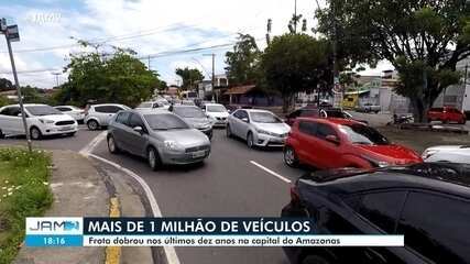 Manaus tem mais de 1 milhão de veículos circulando no trânsito