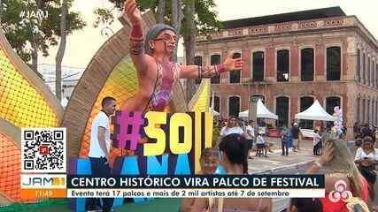 Palcos do Festival #Sou Manaus Passo a Paço 2025 começam a ser montados em Manaus