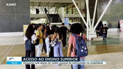 Amazonas fica abaixo da média nacional de matrículas no ensino superior