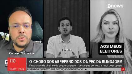 PEC da Blindagem: deputados falam em 'erro gravíssimo' e pedem desculpa por voto a favor do texto PEC da Blindagem: deputados falam em 'erro gravíssimo' e pedem desculpa por voto a favor do texto