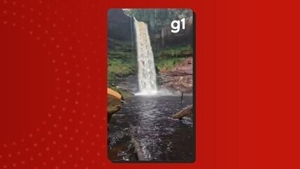 Guias descobrem cachoeira de 35 metros de altura em Presidente Figueiredo, no Amazonas