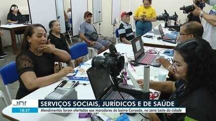Mutirão de atendimento leva serviços sociais, jurídicos e de saúde à Zona Leste de Manaus