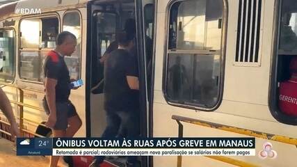 Ônibus voltam às ruas após greve em Manaus