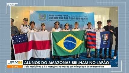 Alunos do Amazonas brilham no Japão e conquistam seis medalhas e 13 menções honrosas Alunos do Amazonas brilham no Japão e conquistam seis medalhas e 13 menções honrosas