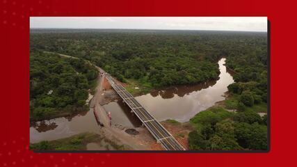 Ponte sobre Rio Curuçá é liberada para tráfego de veículos na BR-319 Ponte sobre Rio Curuçá é liberada para tráfego de veículos na BR-319