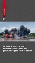 PF causa prejuízo de R$ 30 milhões ao garimpo ilegal no Rio Madeira em megaoperação PF causa prejuízo de R$ 30 milhões ao garimpo ilegal no Rio Madeira em megaoperação