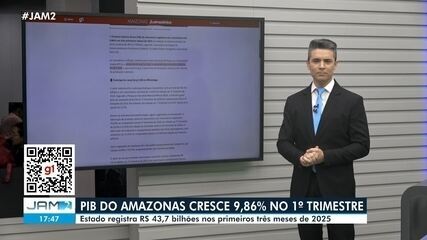 PIB do Amazonas cresce quase de 10% no 1º trimestre de 2025 PIB do Amazonas cresce quase de 10% no 1º trimestre de 2025