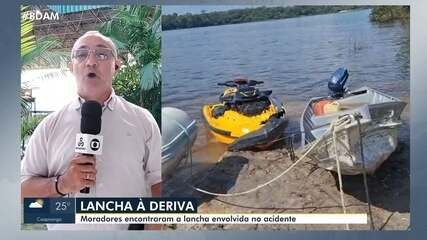 Lancha à deriva: moradores encontram lancha envolvida em acidente no Amazonas