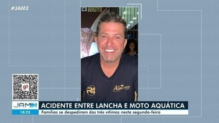 Famílias se despediram de vítimas de acidente entre lancha e moto aquática Famílias se despediram de vítimas de acidente entre lancha e moto aquática