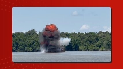 Em julho, Operação KampôOperação destruiu 16 dragas de garimpo ilegal encontradas em três rios no interior do AM Em julho, Operação KampôOperação destruiu 16 dragas de garimpo ilegal encontradas em três rios no interior do AM