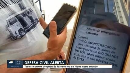 Testes marcam chegada de ferramenta ao Norte neste sábado (20)