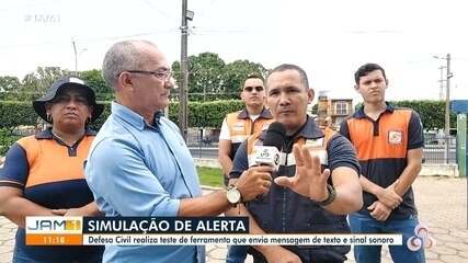 Defesa Civil do Amazonas realiza teste de ferramenta de alerta