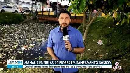 Manaus está entre as 20 piores cidades em saneamento básico