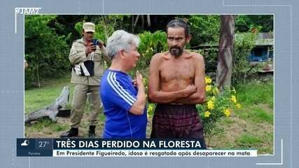 Agricultor é encontrado após passar três dias perdido na floresta no interior do Amazonas Agricultor é encontrado após passar três dias perdido na floresta no interior do Amazonas