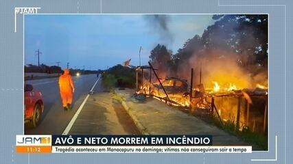 Avô e neto morrem em incêndio em Manacapuru