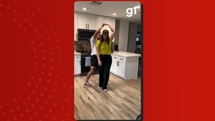 Manauara ensina passos de 'forró de galeroso' para esposa americana