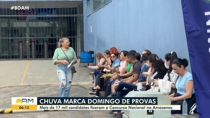 Chuva marca domingo de provas do Concurso Unificado 2025 em Manaus Chuva marca domingo de provas do Concurso Unificado 2025 em Manaus