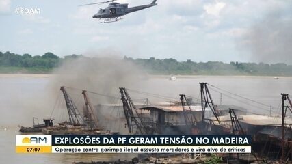 Operação contra garimpo ilegal assusta moradores e vira alvo de críticas no Amazonas Operação contra garimpo ilegal assusta moradores e vira alvo de críticas no Amazonas