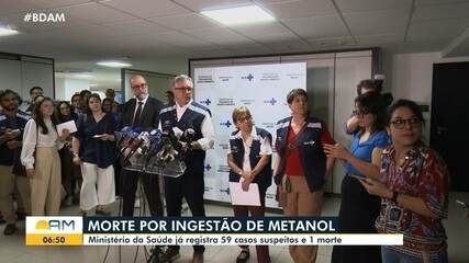 Ministério da Saúde registra 59 casos suspeitos de metanol Ministério da Saúde registra 59 casos suspeitos de metanol