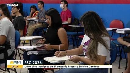 Ufam abre inscrições para 3ª etapa do PSC 2025; saiba como participar Ufam abre inscrições para 3ª etapa do PSC 2025; saiba como participar