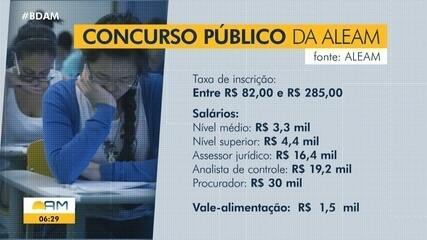 Inscrições para concurso público da Assembleia Legislativa do Amazonas