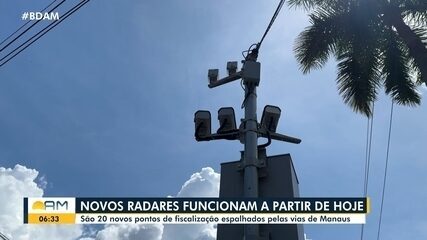 Novos radares de velocidade iniciam funcionamento em Manaus Novos radares de velocidade iniciam funcionamento em Manaus