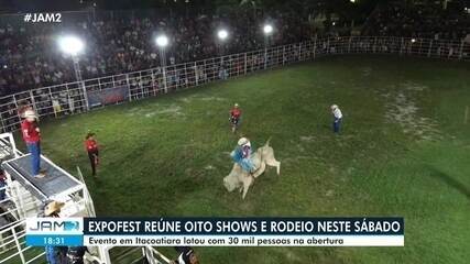 Expofest reúne oito shows e rodeio em Itacoatiara; abertura atraiu 30 mil Expofest reúne oito shows e rodeio em Itacoatiara; abertura atraiu 30 mil