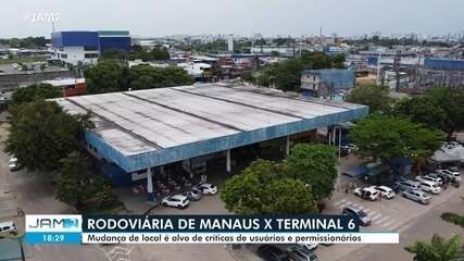 Passageiros e permissionários criticam transferência da rodoviária de Manaus para o T6 Passageiros e permissionários criticam transferência da rodoviária de Manaus para o T6