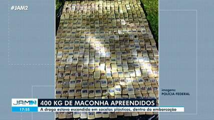 Polícia apreende 400 kg de drogas no AM