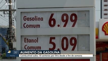 Combustível subiu 10 centavos por litro desde o fim de semana em Manaus Combustível subiu 10 centavos por litro desde o fim de semana em Manaus