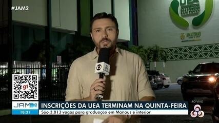 Inscrições da UEA terminam na quinta-feira