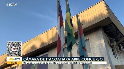 Câmara de Itacoatiara abre concurso com salários de até R$ 3,4 mil; veja como participar