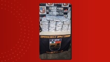 Polícia apreende 48 tabletes de drogas abandonados por suspeitos em orla do interior do AM