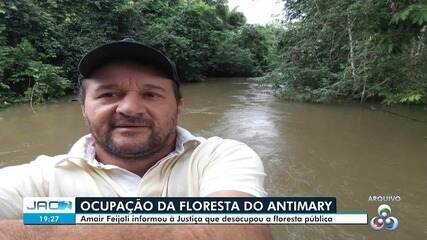 Amair Feijoli informa à Justiça que desocupou floresta pública