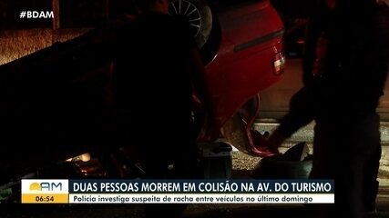 Duas pessoas morrem em colisão na Av. do Turismo em Manaus