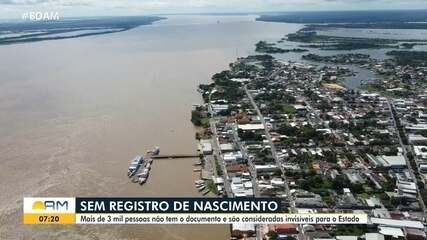 Mais de 3 mil pessoas no Amazonas não tem registro de nascimento