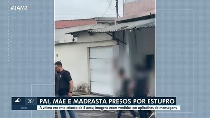Pai, mãe e madrasta presos por estupro de menina de 5 anos em Manaus