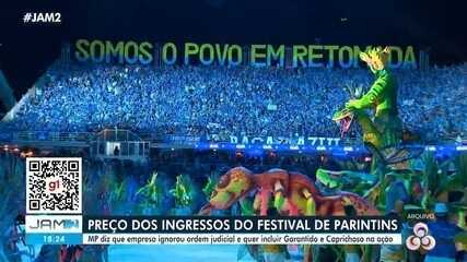 MP quer incluir Caprichoso e Garantido em ação por preços do Festival de Parintins