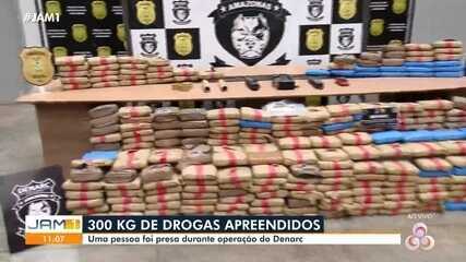 Polícia apreende 300kg de drogas no Amazonas