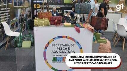 Programa ensina comunidades da Amazônia a criar artesanatos com restos de pescado do Amapá