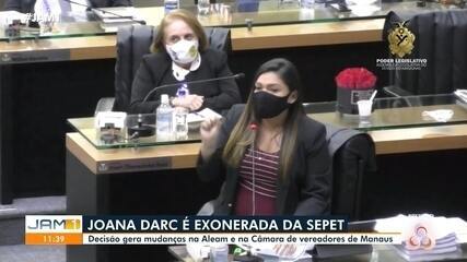 Joana Darc é exonerada: decisão gera mudança na Aleam e Câmara de vereadores de Manaus