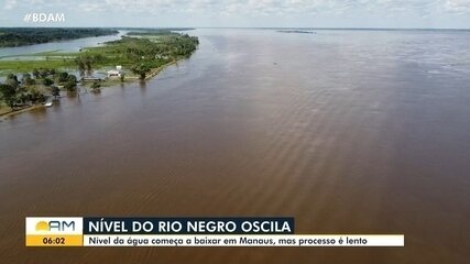 Nível do Rio Negro começa a baixar em Manaus