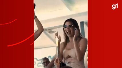 Primeira-dama de Manaus comemora aniversário em clube de luxo no Caribe