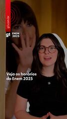Veja os horários do segundo dia do Enem 2025
