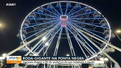 Roda-gigante na Ponta Negra: ingressos chegam a R$ 46 em Manaus