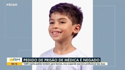 Caso Benício: pedido de prisão de médica é negado pela Justiça do Amazonas