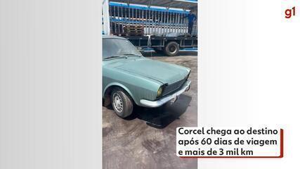Corcel chega ao destino após 60 dias de viagem e mais de 3 mil km