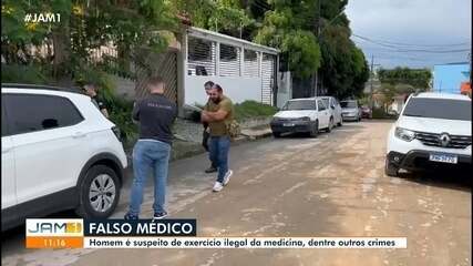 Falso médico que atendia crianças em situação de vulnerabilidade é preso em Manaus