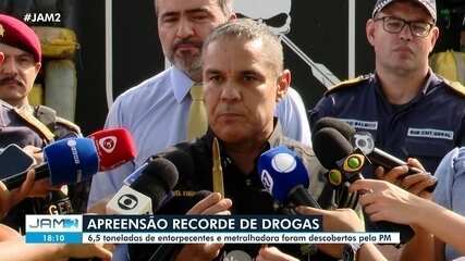 Polícia apreende 6,5 toneladas de drogas e armamento no interior do Amazonas